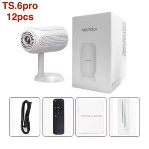 پروژکتور خانگی و اداری مدل TS.6 Pro با ریموت کنترل و کابل HDMI