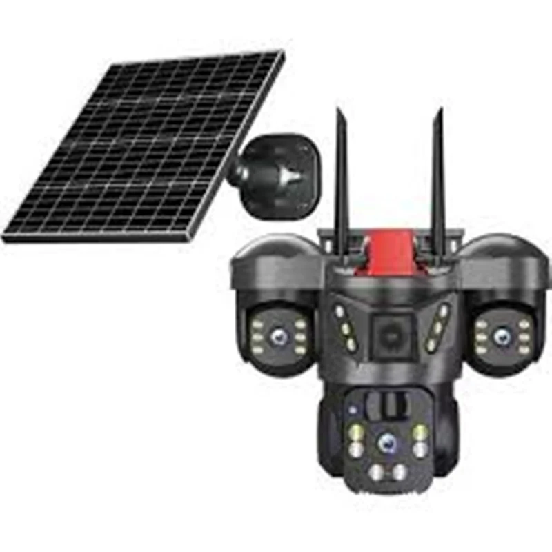 دوربین خورشیدی هیولا مدل V380PRO سه لنز ۱۲ مگاپیکسل