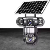 دوربین امنیتی سه لنز سیم کارتی خورشیدی