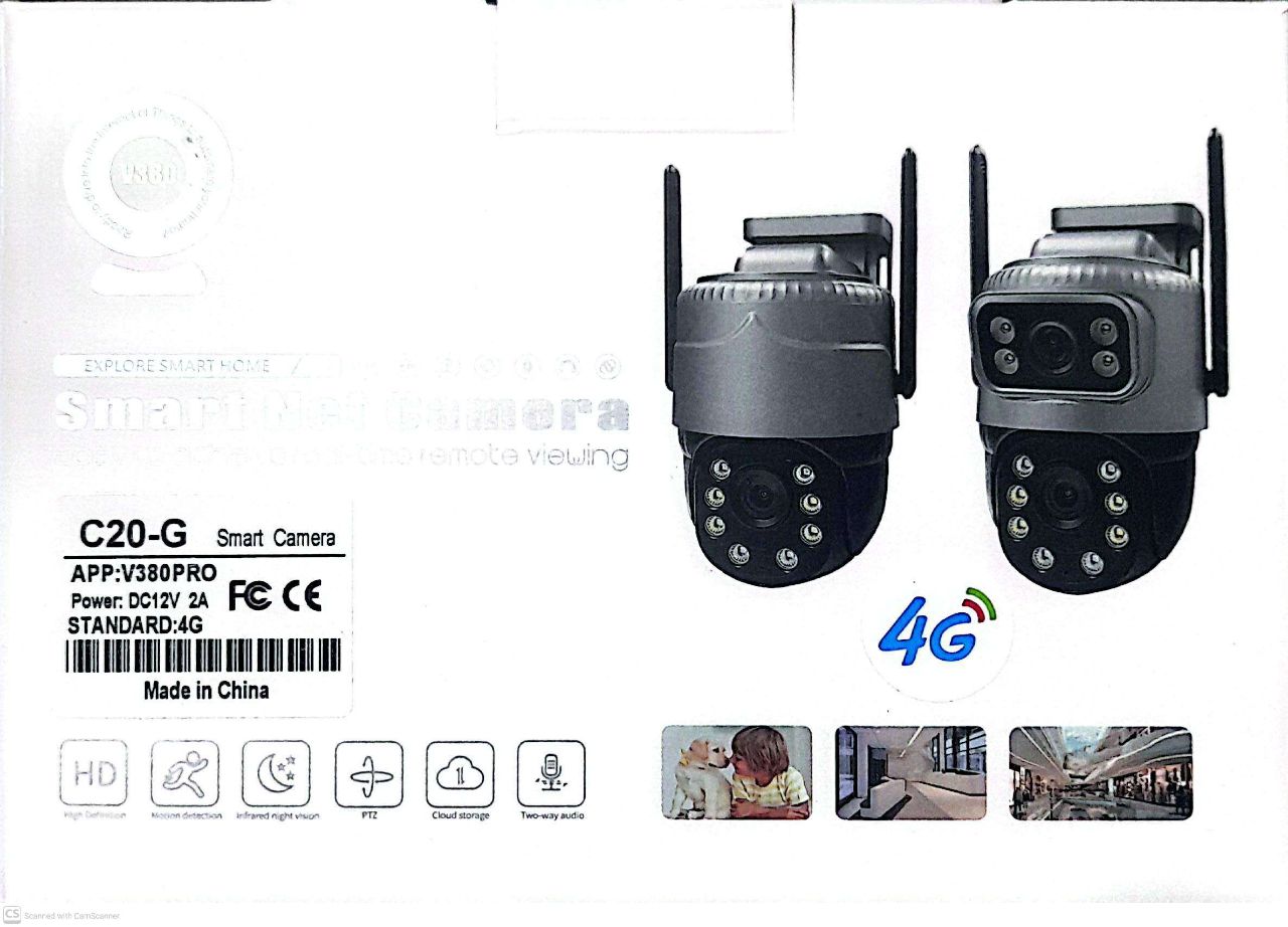 دوربین مداربسته تک لنز سیم کارتی V380 pro