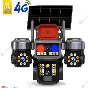 دوربین بی سیم خورشیدی سیمکارتی V380  ظرفیت ۱۲ مگاپیکسل