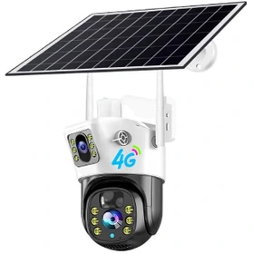 دوربین اسپیددام سولار سیم کارتی دو لنز نرم افزار V380PRO