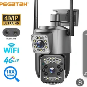 دوربین مداربسته مینی اسپیددام دو لنز 4G V380pro سیم کارتی