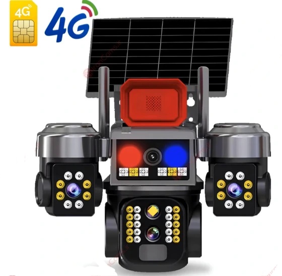 دوربین بی سیم خورشیدی سیمکارتی V380 مدل LX-XW818 ظرفیت ۱۲ مگاپیکسل
